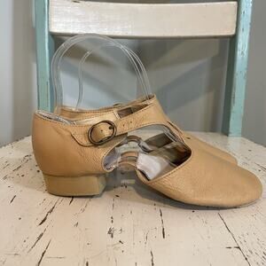 Revolution Grecian Nude Leather Dance Shoes‎ Sandal 326 Size 6 M Dancewear